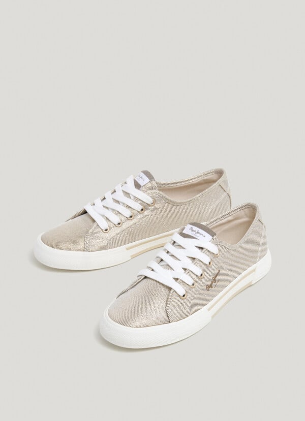 Pepe Jeans zapatillas básicas metalizadas Descuento