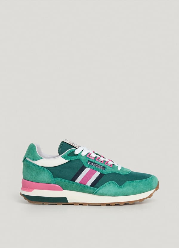 Pepe Jeans zapatillas running con detalles en ante - kingston Tienda