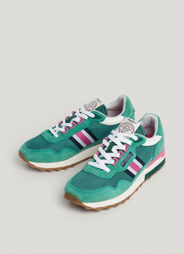 Pepe Jeans zapatillas running con detalles en ante - kingston Tienda
