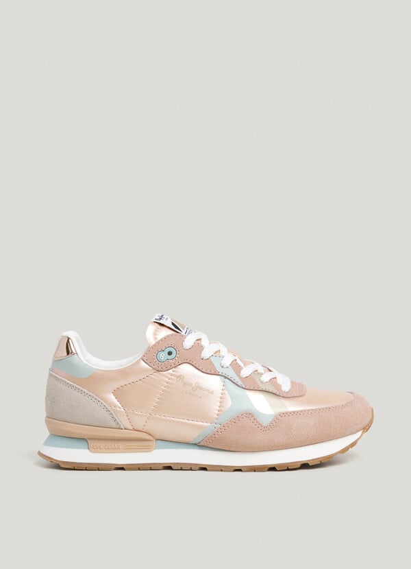Pepe Jeans zapatillas running metalizadas - brit
