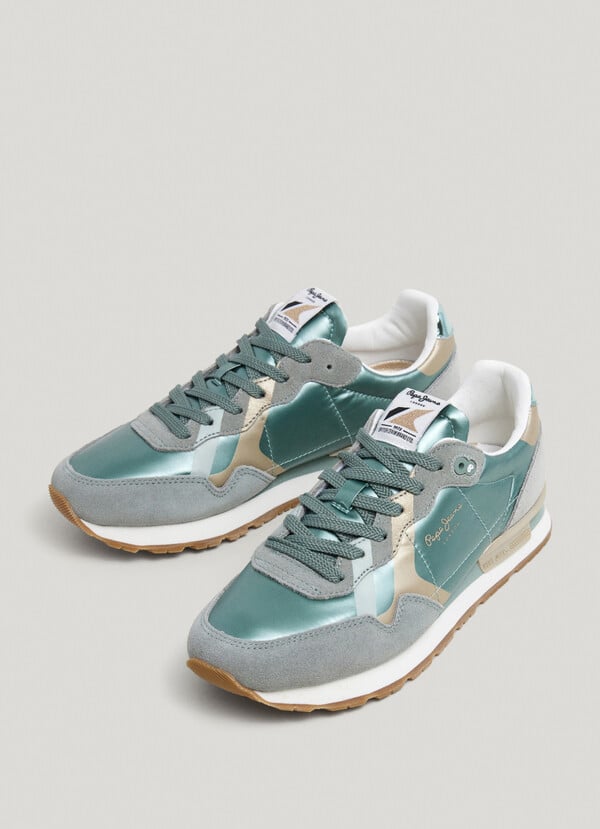 Pepe Jeans zapatillas running metalizadas - brit Envío gratis
