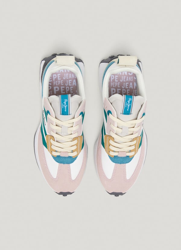 Pepe Jeans zapatillas con detalles en ante COMPRAR AHORA