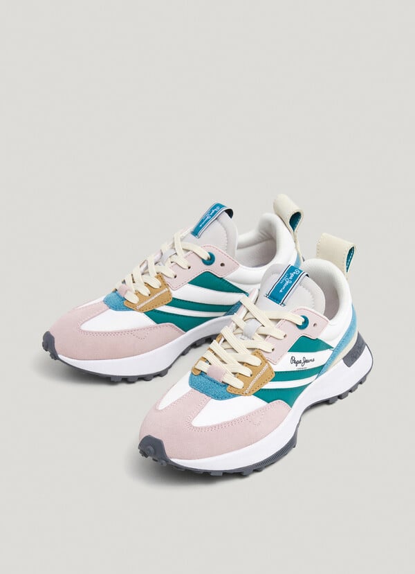 Pepe Jeans zapatillas con detalles en ante COMPRAR AHORA