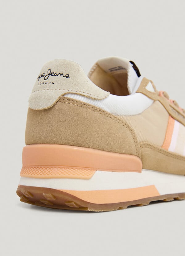 Pepe Jeans zapatillas running con detalles en ante - kingston Último día