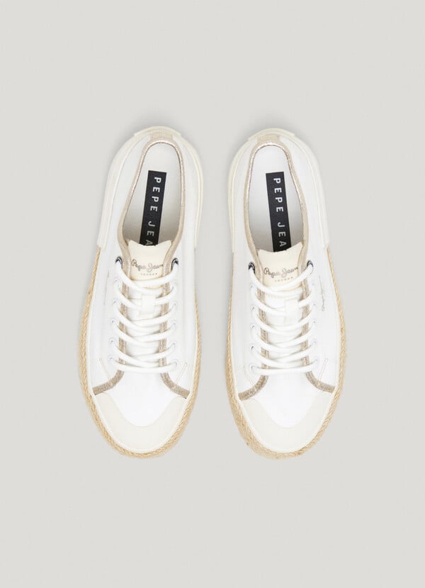 Pepe Jeans zapatillas con detalles yute Solo hoy
