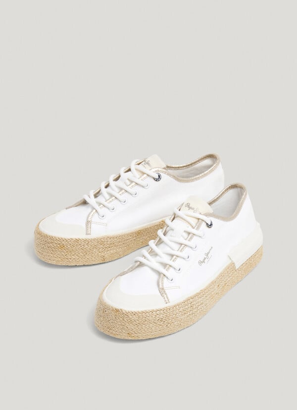 Pepe Jeans zapatillas con detalles yute Solo hoy