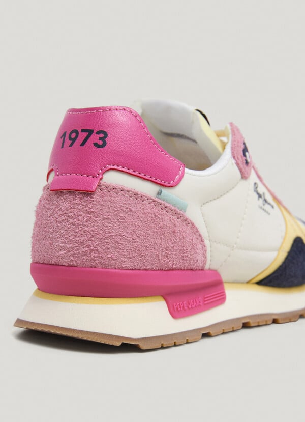 Pepe Jeans zapatillas running con detalles en ante - brit Grandes descuentos