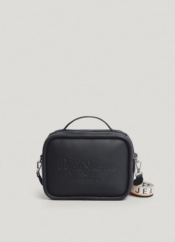 Pepe Jeans bandolera efecto piel con logo Oferta exclusiva