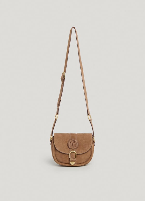 Pepe Jeans bolso con solapa ante En oferta