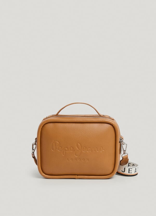 Pepe Jeans bandolera efecto piel con logo Gran oferta