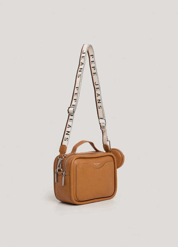 Pepe Jeans bandolera efecto piel con logo Gran oferta