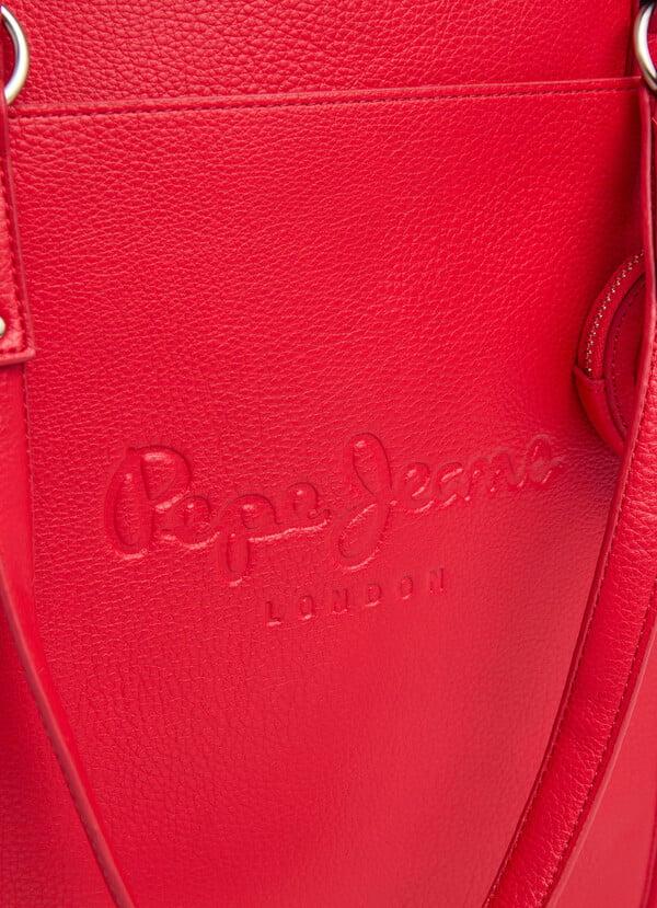 Pepe Jeans bolso tote efecto piel con logo Mejor oferta