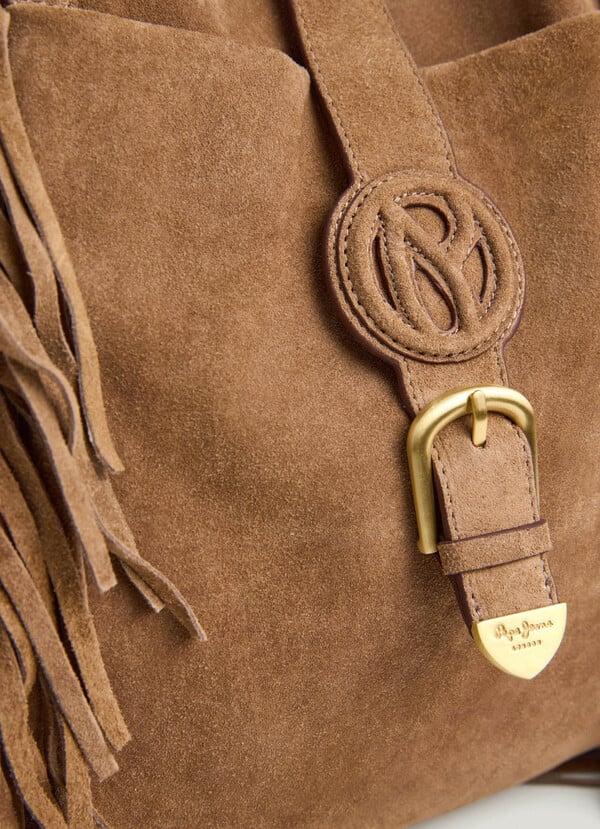 Pepe Jeans bolso tote ante con flecos Rebajas online