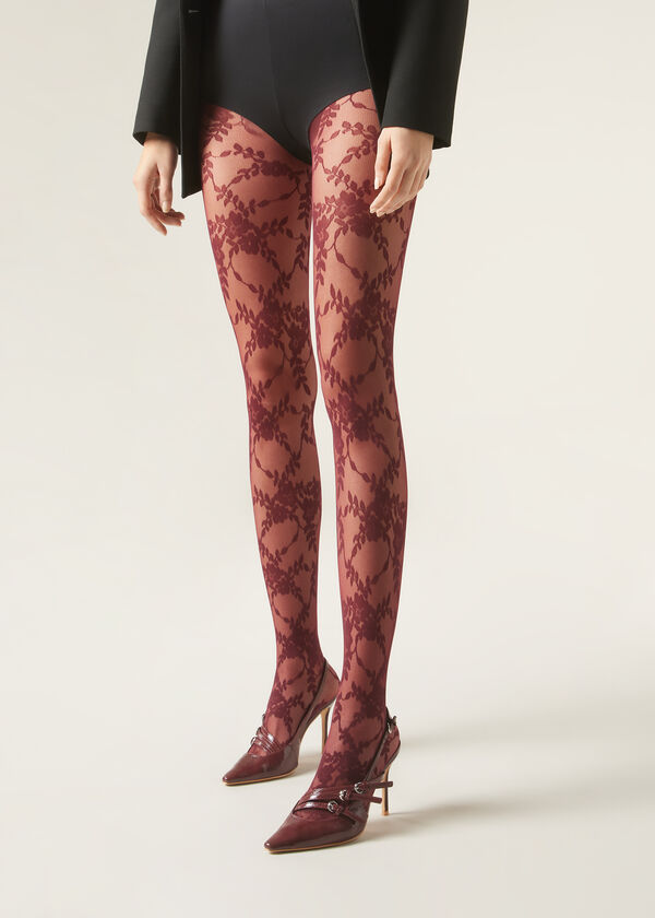 Calzedonia Pantis Tul con Flores Último día