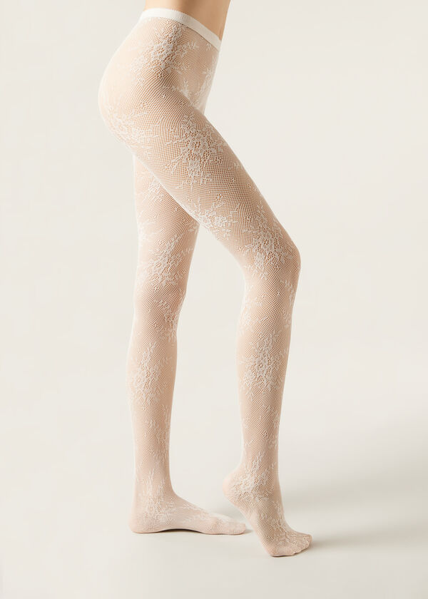 Calzedonia Pantis Rejilla Florales