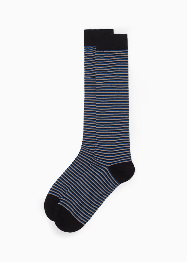 Calzedonia Calcetines Largos Rayas Hombre