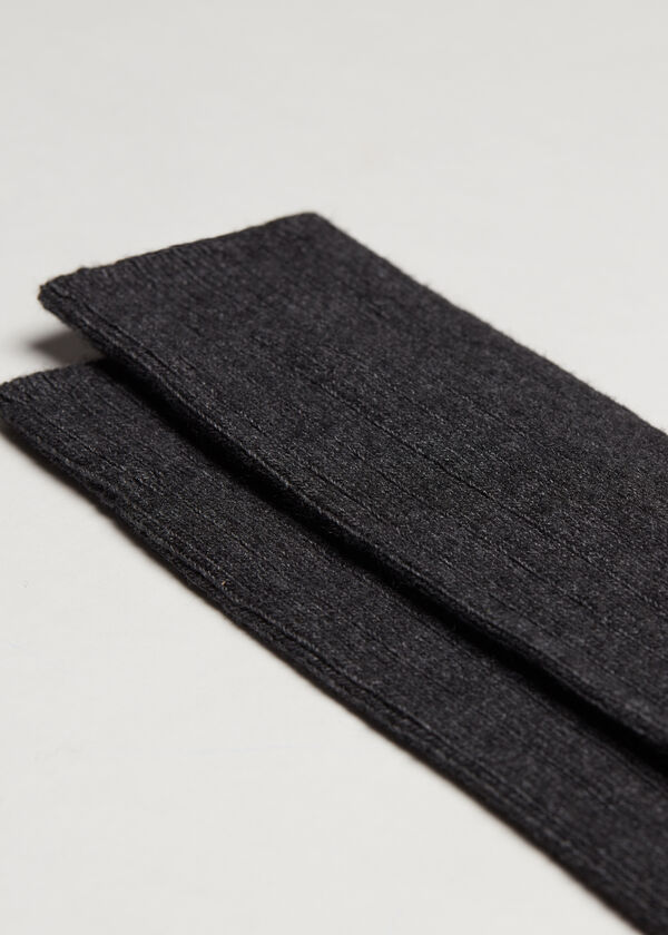 Calzedonia Calcetín alto canalé con lana y cashmere de hombre Rebajas de fábrica