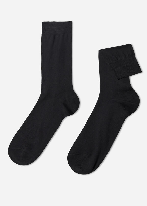 Calzedonia Calcetines Hombre con Hilo de Escócia