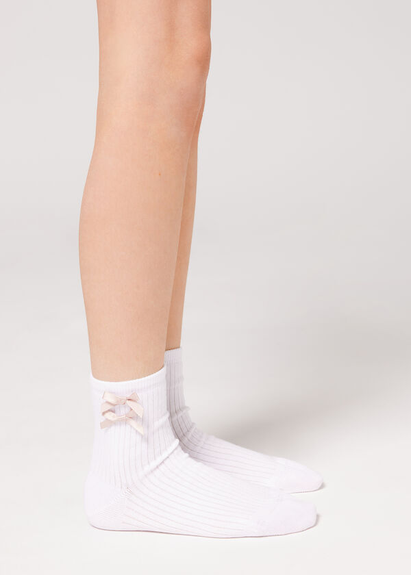 Calzedonia Calcetines Algodón Con Lazo Superdescuento