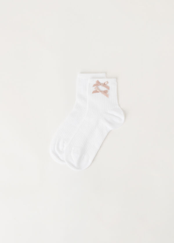 Calzedonia Calcetines Algodón Con Lazo Superdescuento