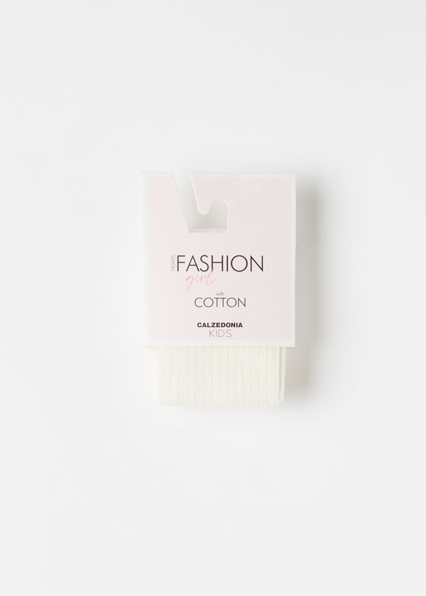 Calzedonia Panty Algodón Efecto Canalé Descuento por venta flash