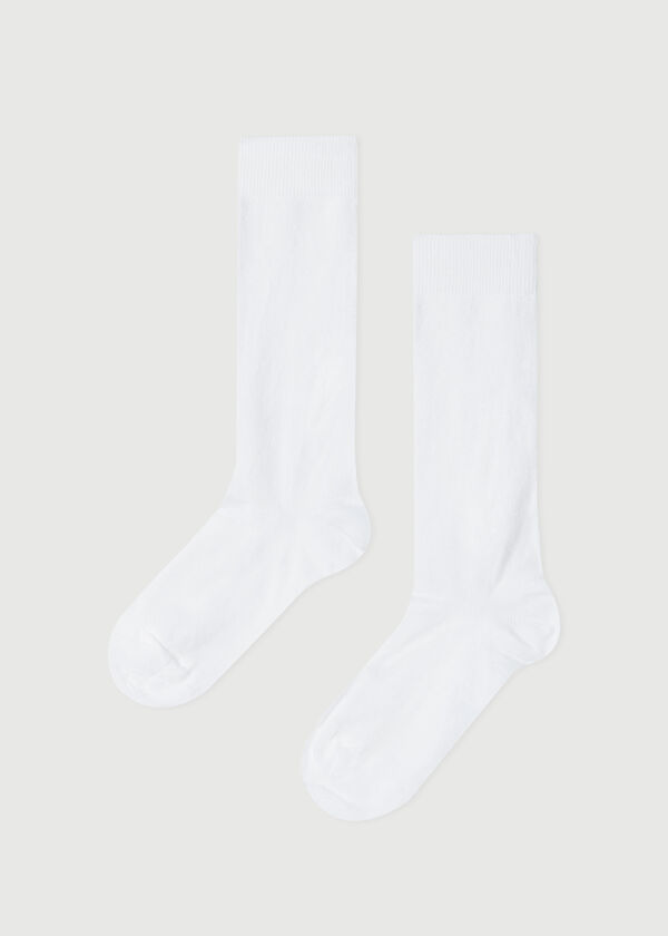 Calzedonia Calcetines Largos de Algodón de Niño