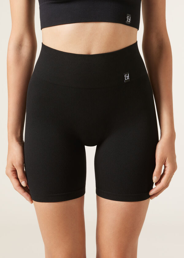 Calzedonia Legging Ciclista De Canalé Fino Rebajas de fábrica
