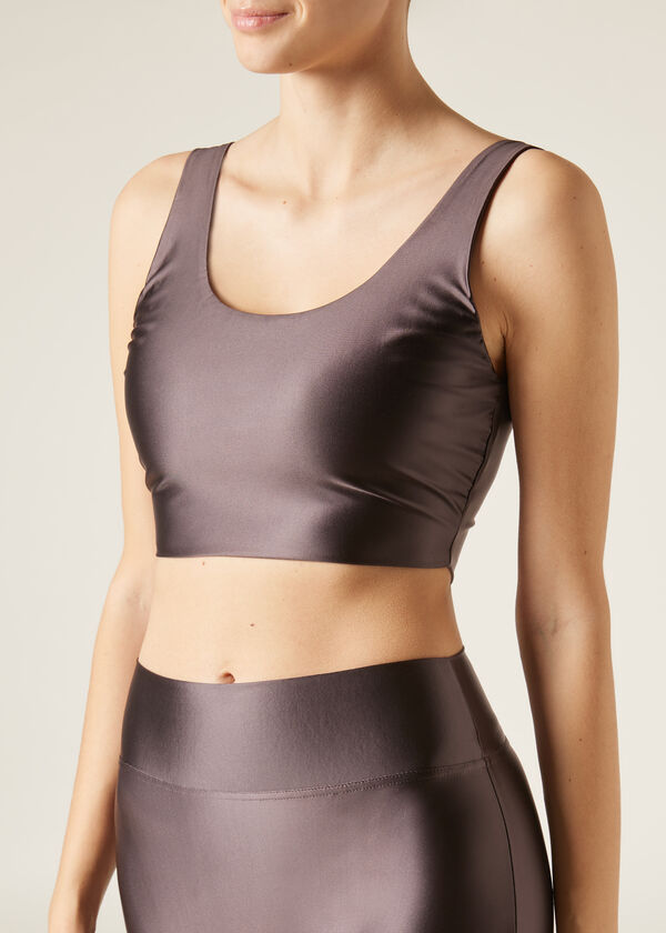 Calzedonia Top Sin Costuras Súper Brillante Mejor oferta