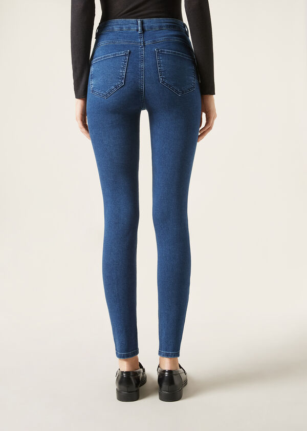 Calzedonia Vaqueros Push Up Skinny de Cintura Alta Soft Touch Promoción por tiempo limitado