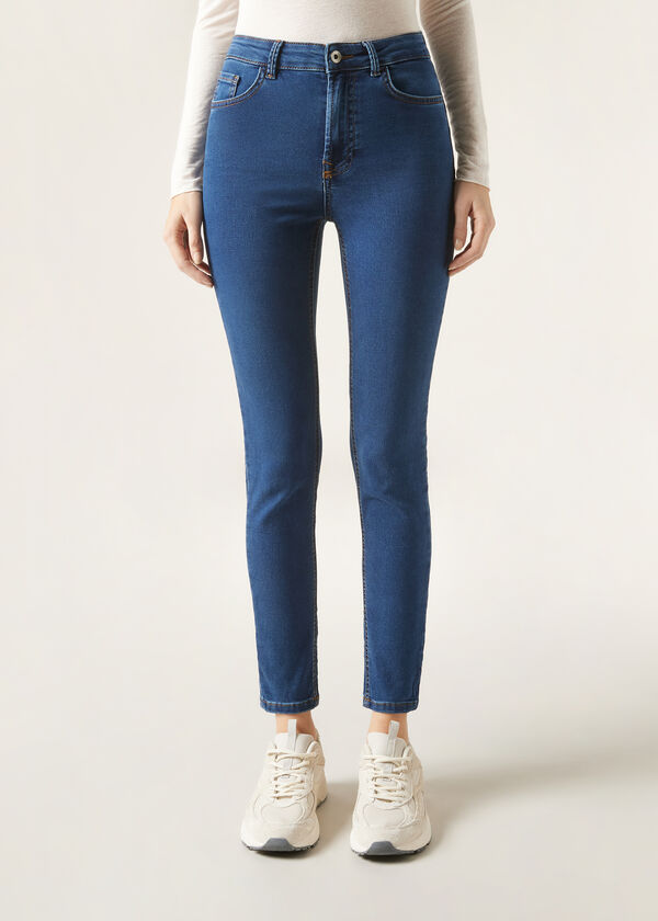 Calzedonia Vaqueros Push Up Skinny de Cintura Alta Soft Touch