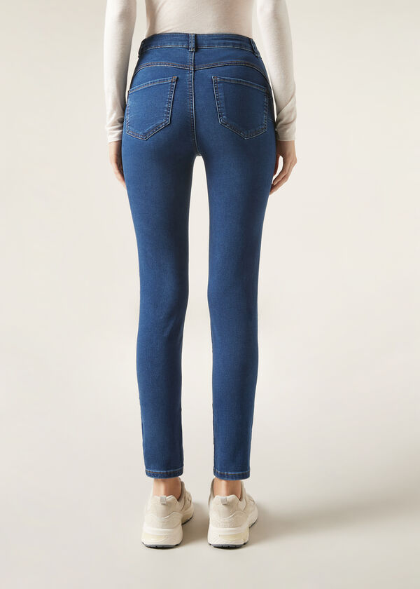 Calzedonia Vaqueros Push Up Skinny de Cintura Alta Soft Touch Superdescuento