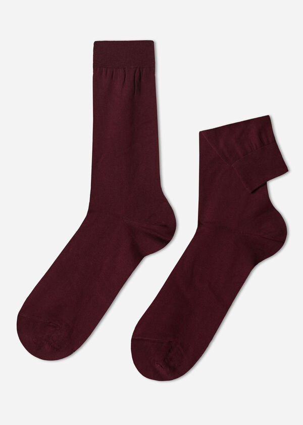 Calzedonia Calcetines Hombre con Hilo de Escócia