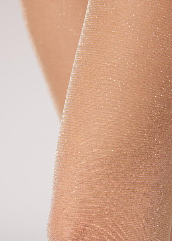 Calzedonia Panty Transparente Glitter Precio ultrabajo