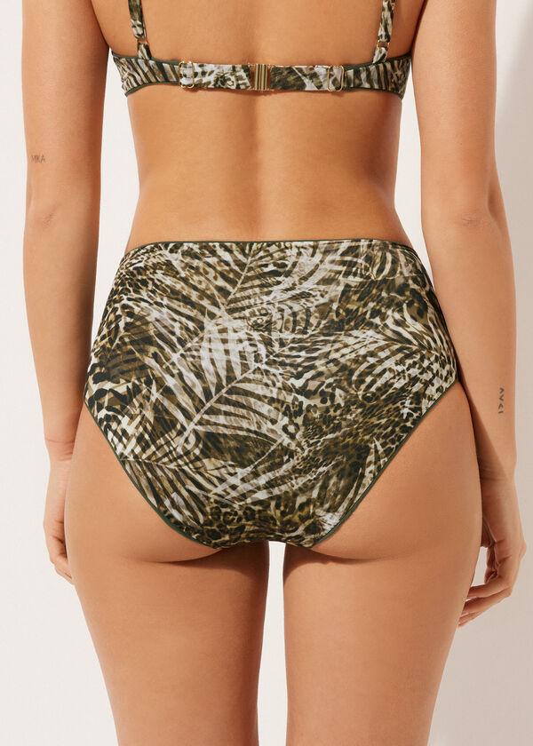 Calzedonia Braguita Bikini Alta Contención Tropical Animalier Rebajas online