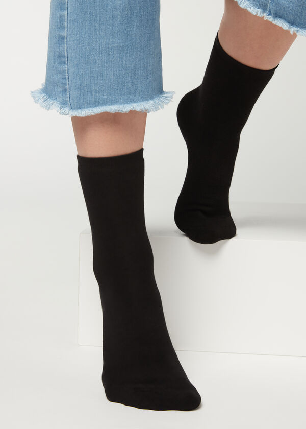 Calzedonia Calcetines Cortos de Algodón Térmico