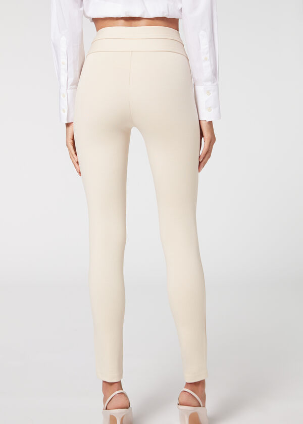 Calzedonia Pantalón Sailor Efecto Shapping Con Detalle Botones Grandes ahorros