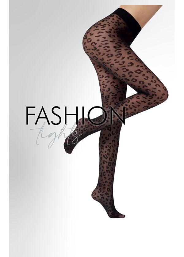 Calzedonia Panty Transparente Animal Print Ventas relámpago