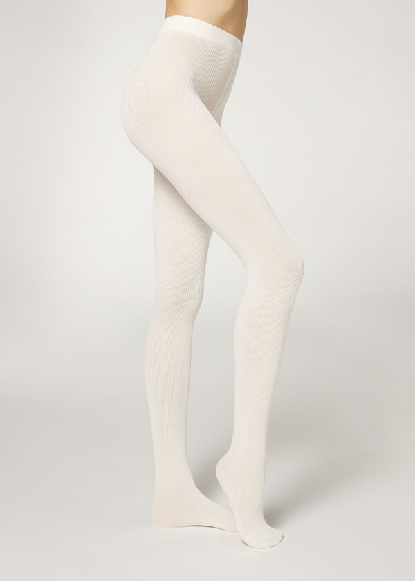 Calzedonia Panty Tupido Cashmere Efecto Canalé