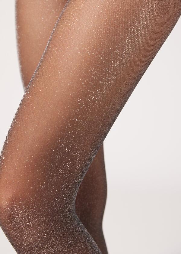 Calzedonia Panty Transparente Glitter Tienda