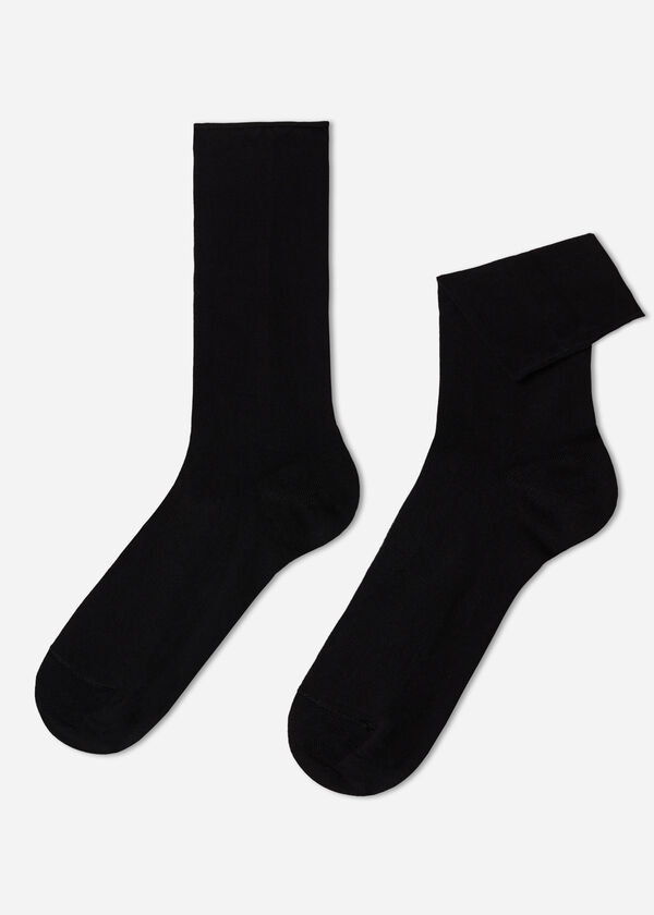 Calzedonia Calcetines de Hombre Sin Puño En Algodón