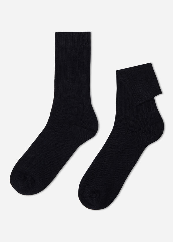 Calzedonia Calcetín de canalé de hombre en lana y cashmere Rebajas online