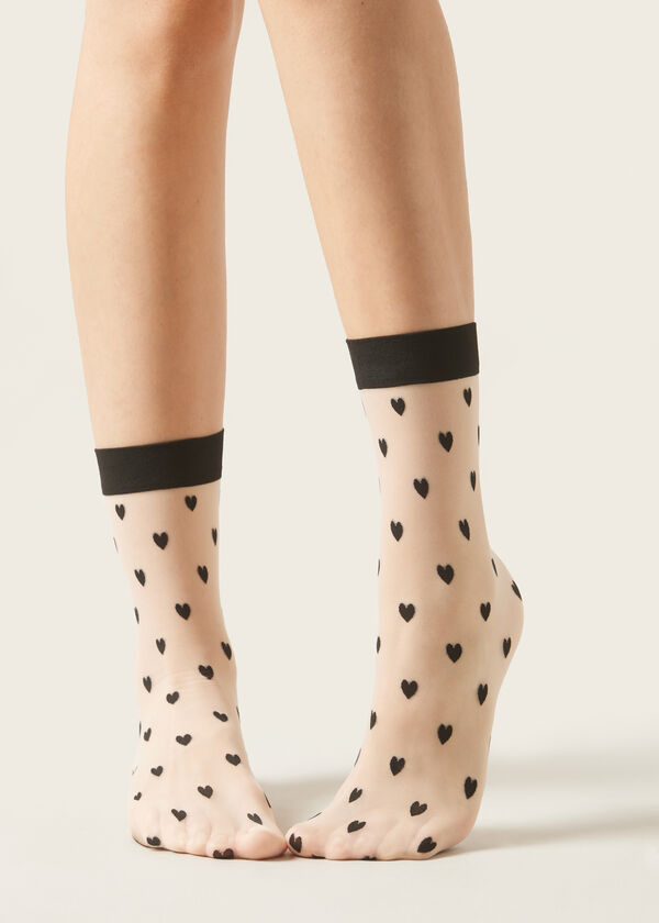 Calzedonia Calcetines Motivo Corazones Integral Solo hoy