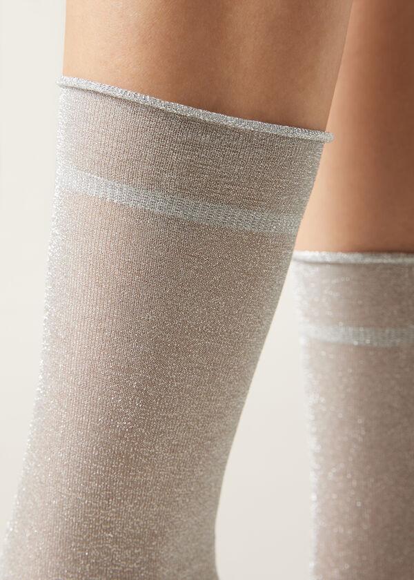 Calzedonia Calcetines Tupidos con Purpurina Promoción trimestral