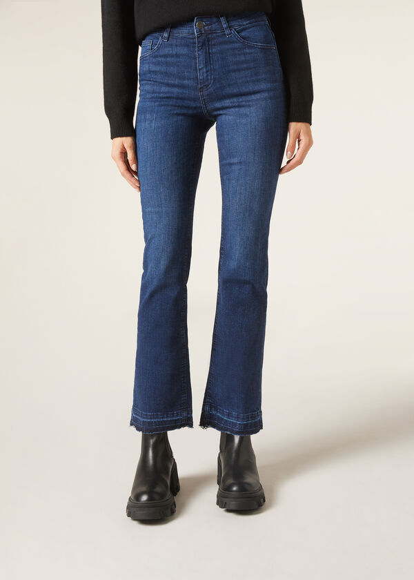 Calzedonia Vaqueros Acampanados Cropped
