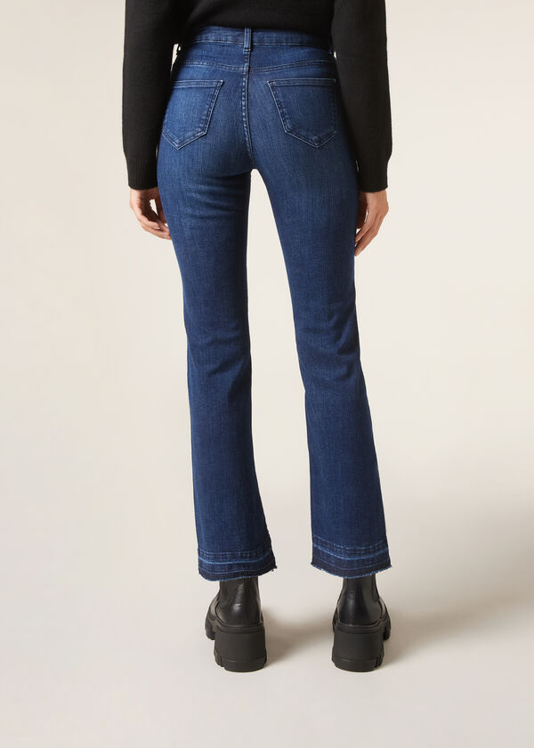 Calzedonia Vaqueros Acampanados Cropped Última moda