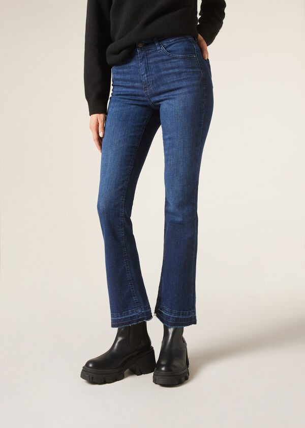 Calzedonia Vaqueros Acampanados Cropped Última moda