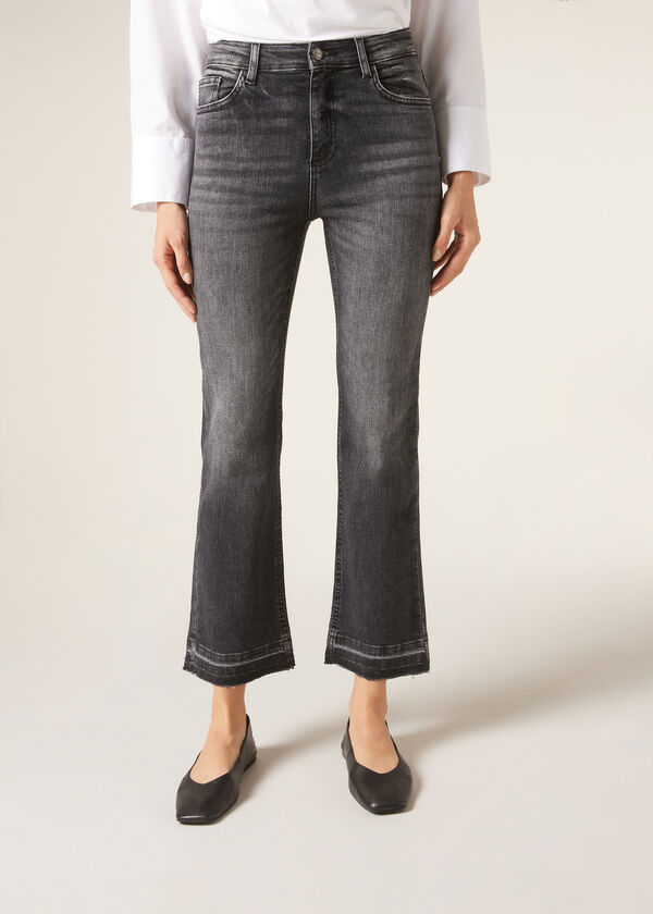 Calzedonia Vaqueros Acampanados Cropped