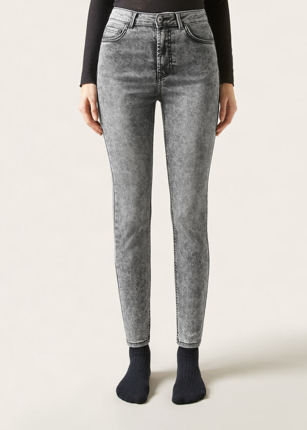 Calzedonia Vaqueros Push Up Skinny de Cintura Alta Soft Touch Precio ultrabajo