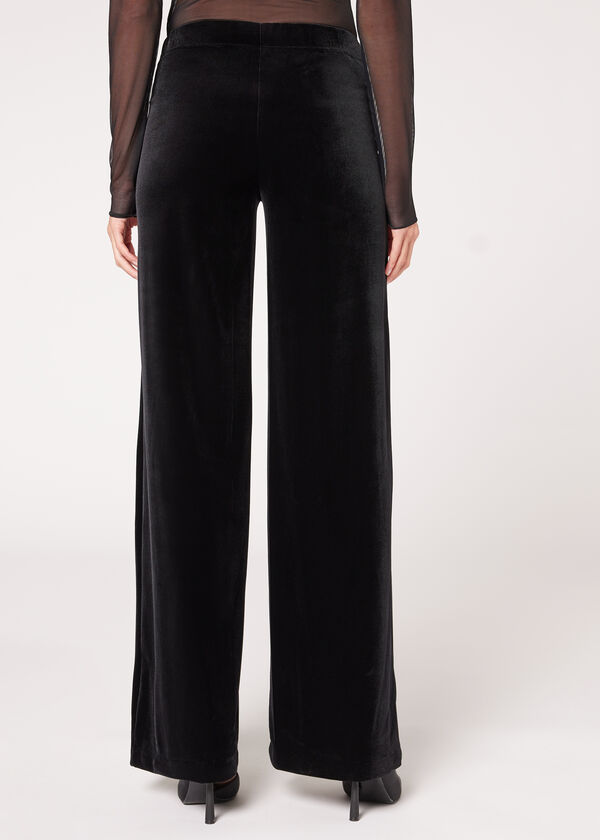 Calzedonia Pantalón Palazzo Terciopelo Devoluciones gratuitas