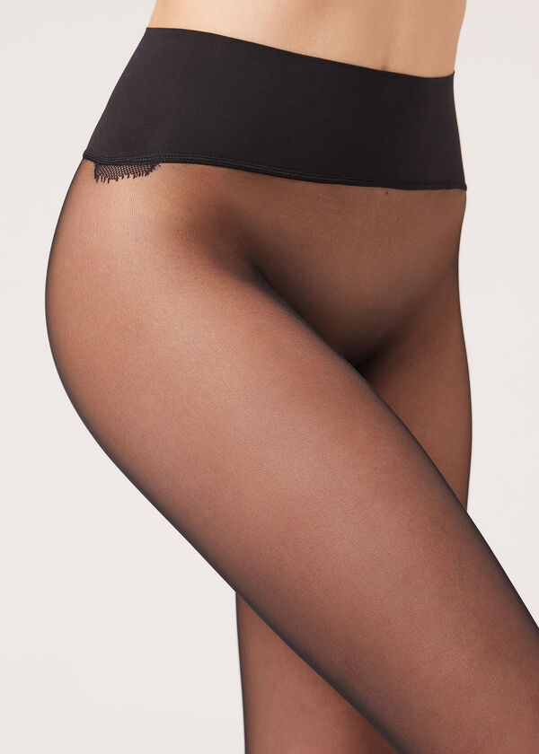 Calzedonia Pantis Transparentes sin Costuras 20 Deniers Promoción por tiempo limitado